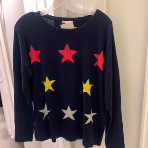 Navy stars sweater